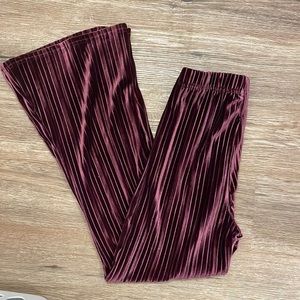 Wild fable purple velvet bell bottoms